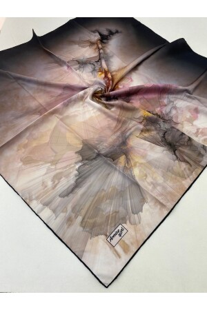 Sport Twill (tivil) Nostalji Desen Eşarp Gülkurusu Füme - Armine