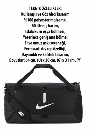 Sporttasche (M) 60 Lt 64 cm. (u)X30cm. (g) x 31 cm. (y) Unisex Sport- und Reisetasche Nk - 4