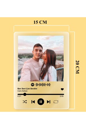 Spotify Barkodlu Plak Kişiye Özel - Sevgiliye Hediye Arkadaşa Hediye Doğum Günü Hediye 20 - 5