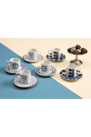 Spotty 12-teiliges 90-cc-Kaffeetassen-Set für 6 Personen dop12242049igo - 4