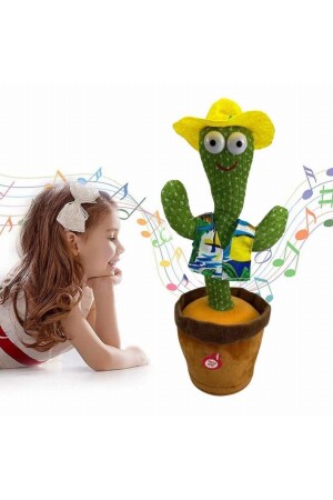 Sprechendes, tanzendes, musikalisches und Licht imitierendes Blumentopf-Kaktus-Plüschtier BV5444100406 - 2