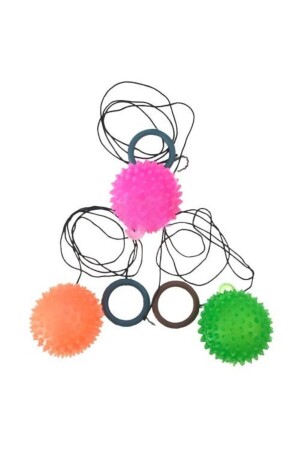 Springender String-Igelball im 3er-Pack - 1