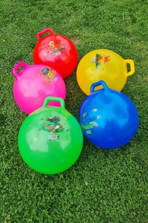 Springendes Känguru, springender Tellerball, Kindertellerball, 100 cm Durchmesser, 40 cm hoch, gemischte Farben werden versendet - 1