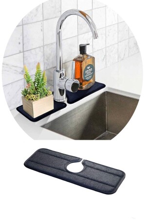 Spüle, Küchenspüle, Wasserhahn unter dem Wasserhahn, wasserabsorbierende Matte, verhindert Wasseraustritt, Matte TYC00548674611 - 1