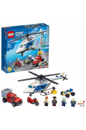 Stadtpolizei-Helikopter-Verfolgungsjagd 60243 – Kreatives Spielzeug-Bauset für Kinder, die Fahrzeuge lieben KRNS012253 - 4