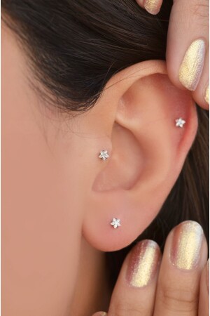 Stahl-Sternpiercing 6 mm Tragus Helix Knorpel Conch - 5