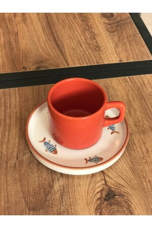 Stapelbare Koi-Tee-/Nescafe-Tasse mit Untertasse - 1