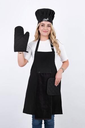 مجموعة من 5 مخططات مطبخ مع معلق قابلة للتعديل (المخطط مع المطبخ مع معلق معلق، قبعة، قفازات، يد) STAR5 - sevilya