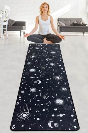 Star Map Djt 60x200 cm Yoga-Sport-Fitness-Pilates Teppich Yogamatte waschbar rutschfest - 1