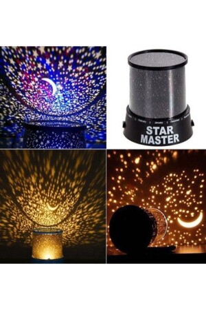 Star Master Gece Lambası Renkli Yıldızlı Gökyüzü Projeksiyon Yansıtmalı Çocuk Bebek Odası Lamba AK/H28305 - 1