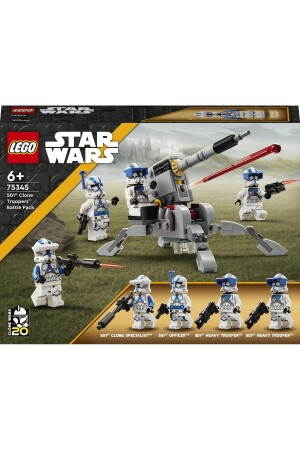 ® Star Wars™ 501. Clone Troopers Battle Pack 75345 – Bauset für Kinder ab 6 Jahren (119 Teile) DFN75345 - 4