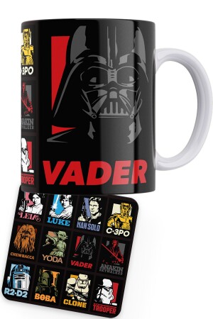 Star Wars-Serie Vader bedruckte Porzellantasse; - 6