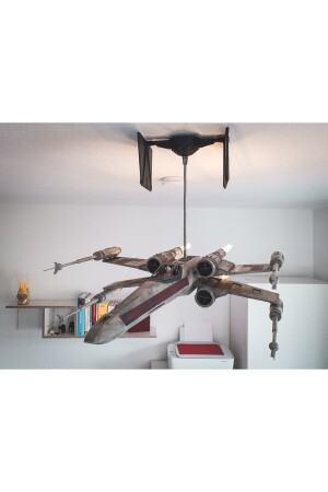 Star Wars X Wing Uzay Gemisi Dekor Futuristic Avize (AMPÜL DAHİL 120 CM BOY) TRNSYDHWJ369919 - 3