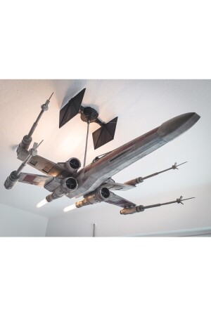 Star Wars X Wing Uzay Gemisi Dekor Futuristic Avize (AMPÜL DAHİL 120 CM BOY) TRNSYDHWJ369919 - 4