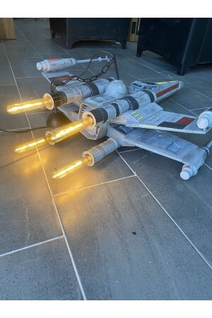 Star Wars X Wing Uzay Gemisi Dekor Futuristic Avize (AMPÜL DAHİL 120 CM BOY) TRNSYDHWJ369919 - 5