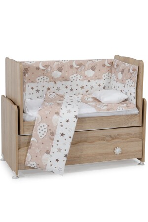 Starry and Cloudy Babyschlafset 7-teilig 50x100 Weiß - Helllachs AKH-SLEEPSET - 3