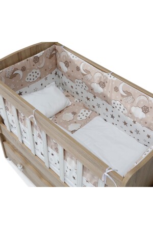 Starry and Cloudy Babyschlafset 7-teilig 50x100 Weiß - Helllachs AKH-SLEEPSET - 4