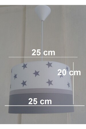 Starry Grey Kinderzimmer Teenager- und Babyzimmer Junge Mädchen Kronleuchter Beleuchtung Anhänger Lampenschirm TYC00317421816 - 4