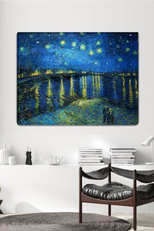 Starry Night Vincent Van Gogh Kanvas Tablo 80x100 cm STRYNGHTVNGGH016 - 2