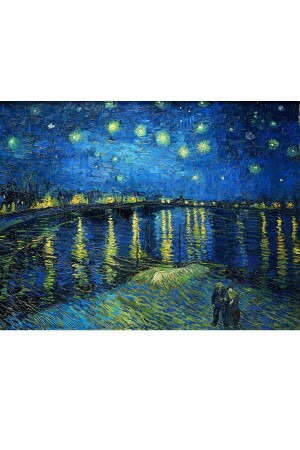 Starry Night Vincent Van Gogh Kanvas Tablo 80x100 cm STRYNGHTVNGGH016 - 5