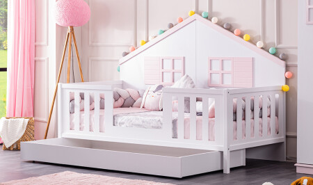 Stars Twin Montessori Bett Rosa - 3