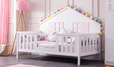 Stars Twin Montessori Bett Rosa - 4