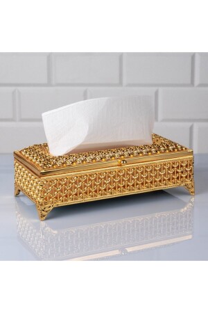 Startseite Figure Heart Z Serviettenbox Gold 24x12x8 cm ZEY-MT055A - 4