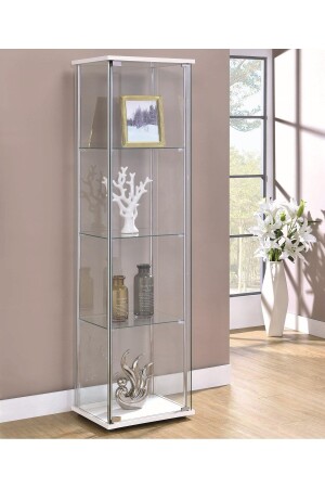 Startseite Glasvitrine Gümüşlük Buffet Bücherregal Glaskollektion Vitrine -detolf Glasvitrine DM011 - 2