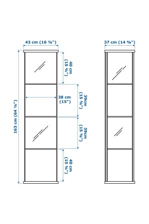 Startseite Glasvitrine Gümüşlük Buffet Bücherregal Glaskollektion Vitrine -detolf Glasvitrine DM011 - 4