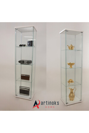 Startseite Glasvitrine Gümüşlük Buffet Bücherregal Glaskollektion Vitrine -detolf Glasvitrine DM011 - 10