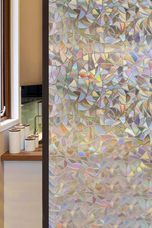 Statische Glasfolie – 3D-Regenbogen-Fensterfolie – 46 x 100 cm 35658OSIUD - 1