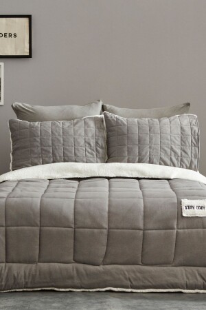 Stay Cozy Çift Kişilik Cozyland Set Gri - Karaca Home