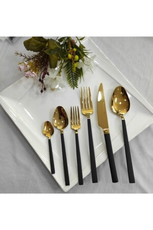 Stayle Black Gold 36-teiliges Gabel-Löffel-Messer-Set CMDBFMG08 - 1