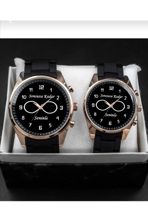 ساعه من قبل العشاق من قبل الرجال والنساء ساعه زوجية في عيد الحب السوداء هدية STBTK8275287687654678 - Kubbehan