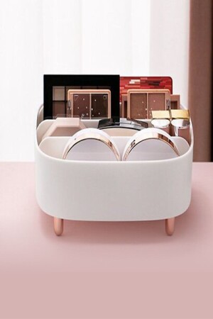 Stehender Make-up-Schmuck-Organizer mit 4 Fächern, Weiß - Vienev