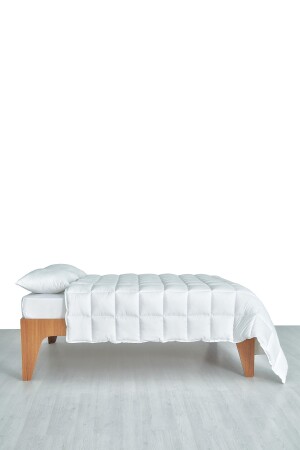 Steppdecke aus Mikrofaser, Einzelbett, 155 x 215 cm, pralles quadratisches Muster 8682157502600 - 5