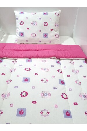 Steppdecken-Set aus Popeline-Stoff für Babys, Neugeborene und Kinder, 70 x 120 cm - 2