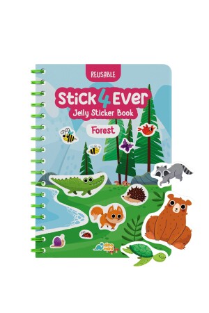 Stick4ever - Forest - Tak Çıkar Jelly Sticker Kitabı - Tükenmeyen Sticker - 1