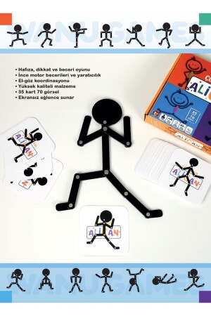 Stickman Alican und Quick Sticks Montessori Lernspielzeug-Set - 6