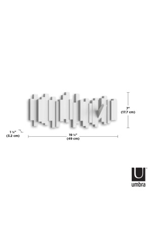 Sticks Weiße Mehrfachaufhänger 5-teilig UM 318211-660 - 8