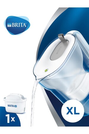 Stil XL 3. 6 Liter. Maxtra Plus gefilterter Wasseraufbereitungskrug Brita_Style_Grey - 1