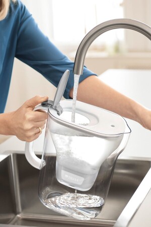 Stil XL 3. 6 Liter. Maxtra Plus gefilterter Wasseraufbereitungskrug Brita_Style_Grey - 8