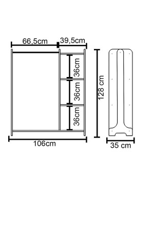 Stilvoller Garderobenständer, stehender Kleiderbügel und Kleiderbügel-Kleiderschrank – Atlantic Pine RMTY0000948 - 6