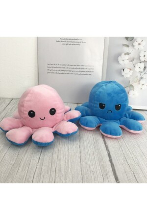 Stimmungsveränderndes Oktopus-Kissen Blau-Rosa - 6