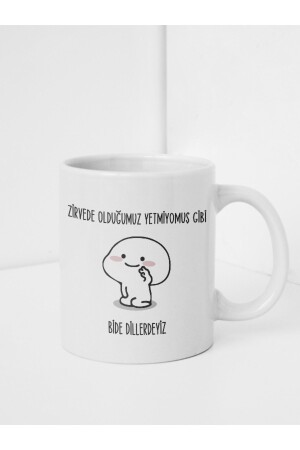 Stimmungsvolle Tasse mit dem Motto „Als ob es nicht genug wäre, dass wir an der Spitze sind, sind wir auch in den Nachrichten“ gestaltete Tasse - 1