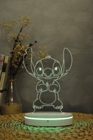 Stitch , Lilo & Stitch - 3 Boyutlu 16 Renk Dekoratif Gece Lambası 3d TYC00395342967 - 6