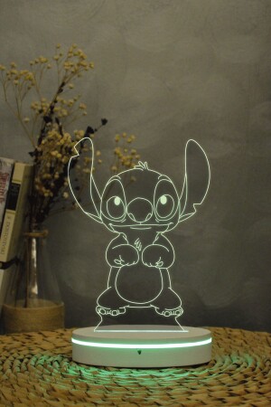 Stitch - Lilo & Stitch - 3D 16 Farben dekoratives Nachtlicht 3D - 6