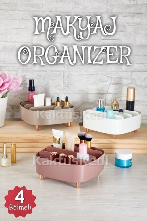 Stjarna Kosmetik-Organizer mit 4 Fächern, Tisch-Schmuck- und Make-up-Organizer 7480000717135 - 2