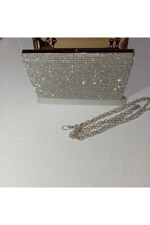 Stofftasche Silber Abendtasche Stein Abendtasche Abendtasche Clutch Silber Abendtasche Portfolio - 6