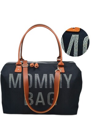 Stone Design Mommy Baby Bag Exklusive schwarze Mutter-Babypflege- und Damentasche - 1